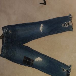 Distressed jeans